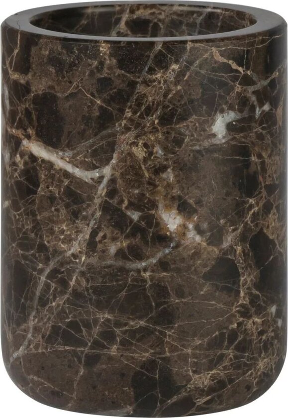 Bilde av Marble tannbørsteholder 10 cm Brun
