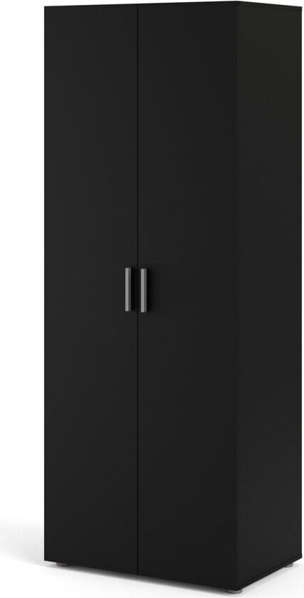 Petra garderobeskap 2 dører matt svart.