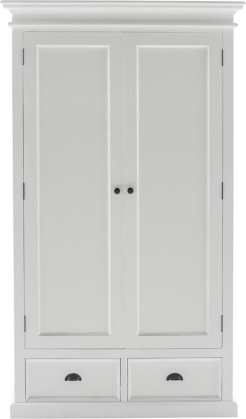 Halifax garderobeskap 2 dører og 2 skuffr hvit.