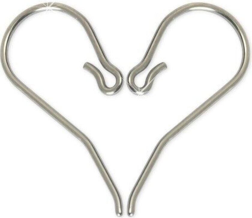 Natural Titanium Safety Ear Hook 1 mm