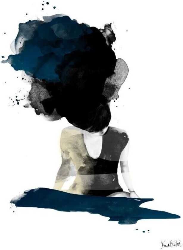 On her mind poster 50x70 cm