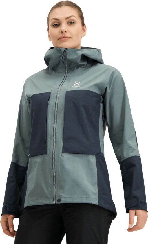 Roc Explore Proof Jacket W, skalljakke dame Steel Blue/tarn Blue