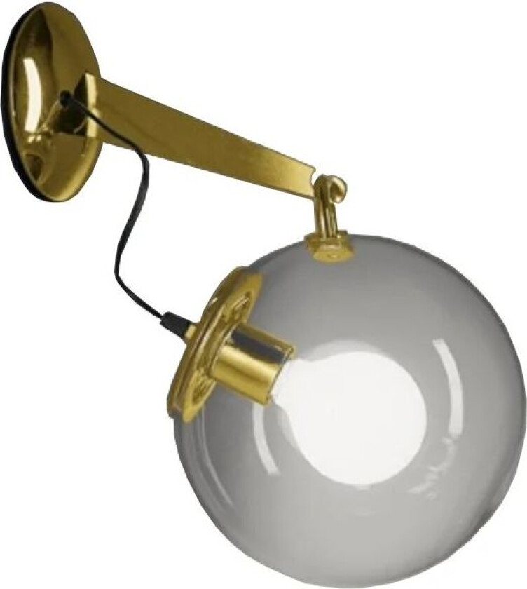 Miconos vegglampe messing