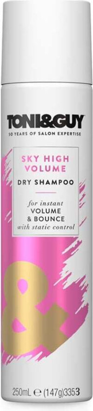 Sky High Volume Dry Shampoo, 250 ml Toni&Guy Hårstyling