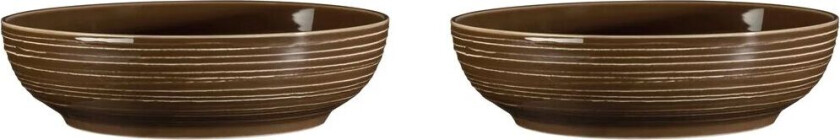 Terra skål Ø 25,5 cm 2-pakning Earth Brown
