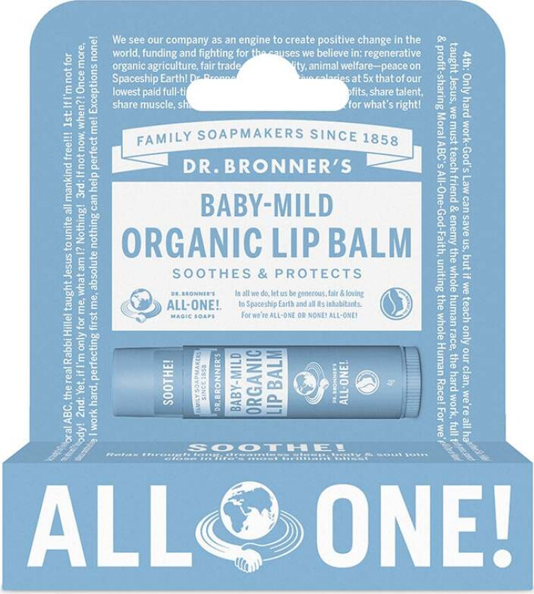 Baby-Mild Organic Lip Balm Hang Pack, 4 g Leppepleie