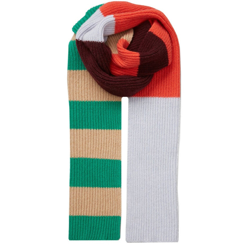 Cass Block Scarf Ming Green,   Skjerf