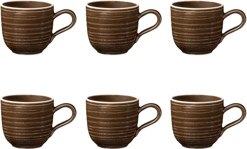 Terra espressokopp 9 cl 6-pakning Earth Brown