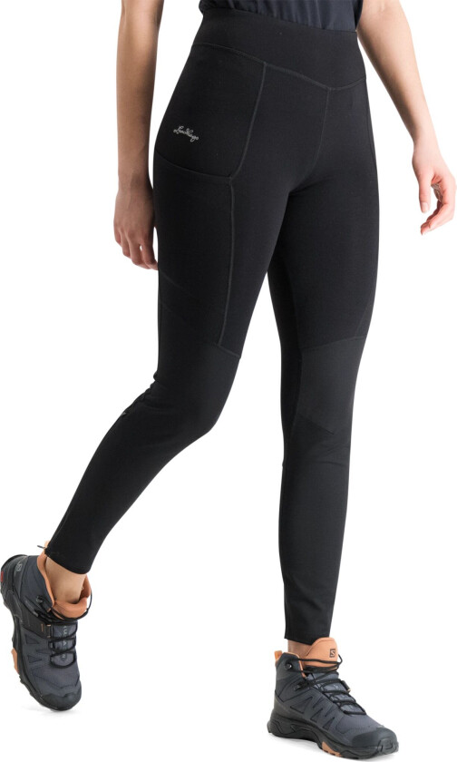 Tausa Wool Hybrid Tight W, tights dame BLACK