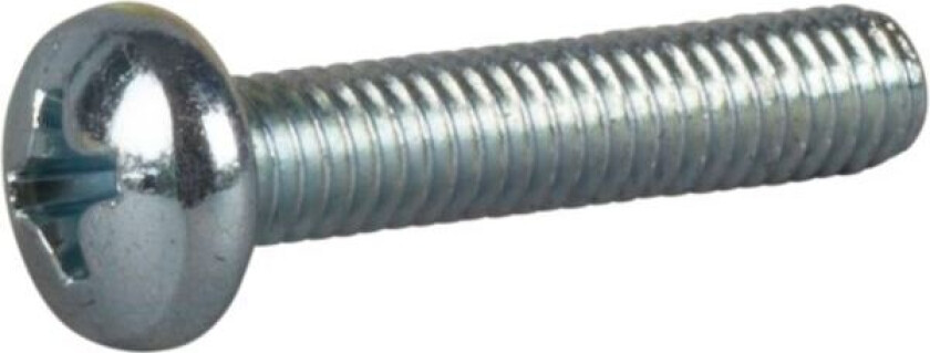 61069584 Maskinskrue M4, rund, blankforsinket M4 x 10 mm, 200-pakning