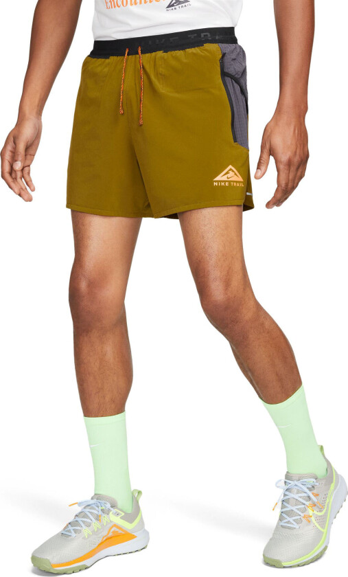 Dri-Fit Trail Second Sunrise 5" Shorts Herre Olive Flak/Gridiron/Bright Mandarin M