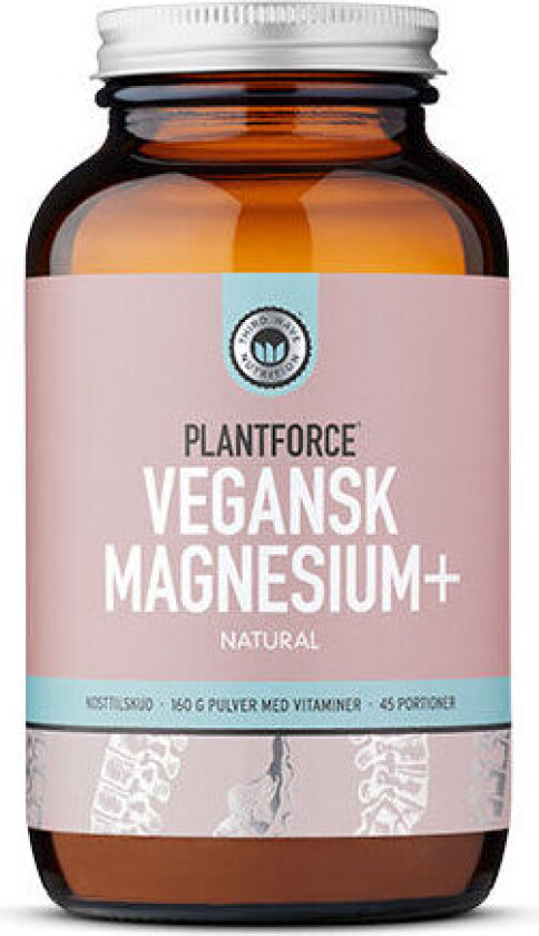 Vegansk Magnesium + Naturlig - 160 g