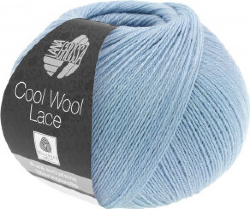 Cool Wool Lace Garn 34 Pastellblå