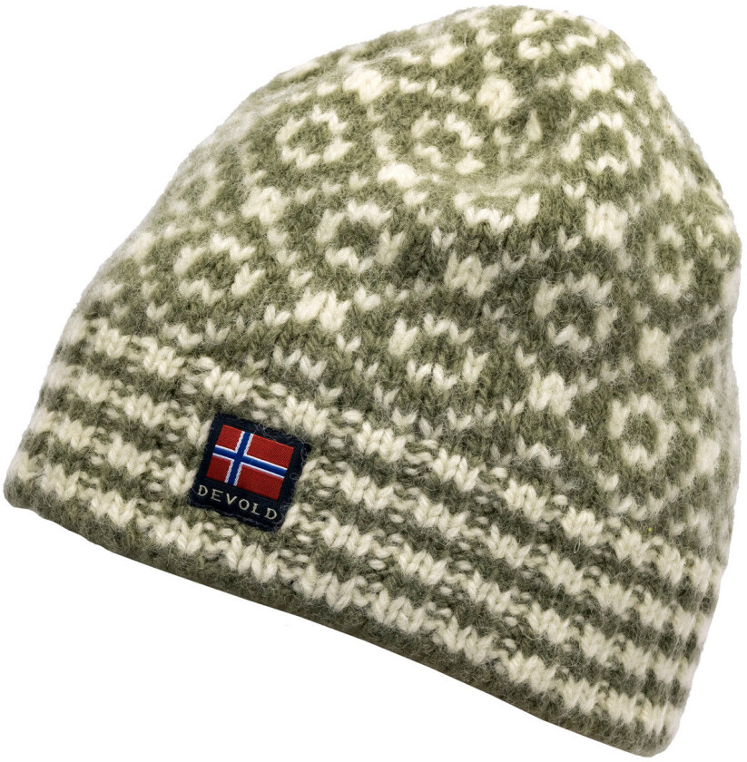 Bilde av Svalbard Wool Beanie Olive/Offwhite 58