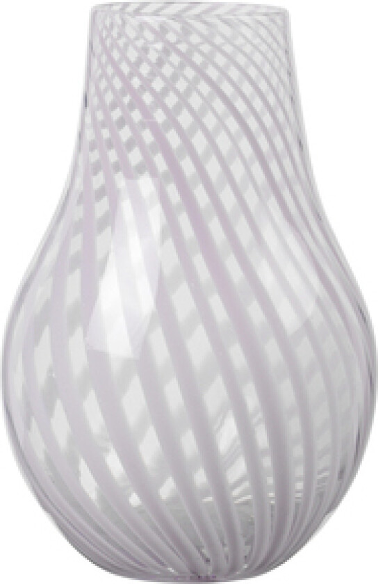 Ada Cross Stripe vase 22,5 cm Lavender grey