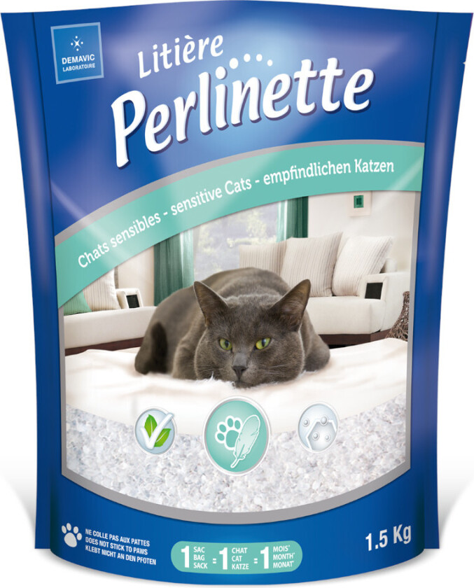 Perlinette Sensitive kattesand - 2 x 1,5 kg