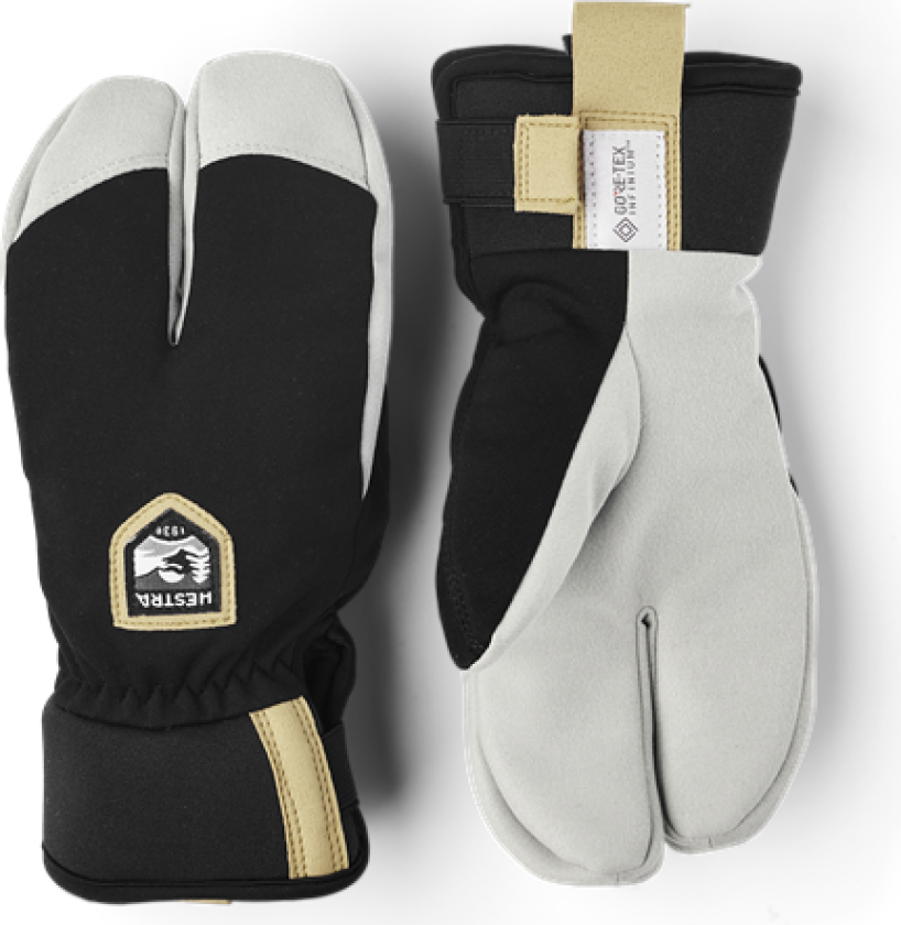 Wool Terry Split Mitt Junior Black 4