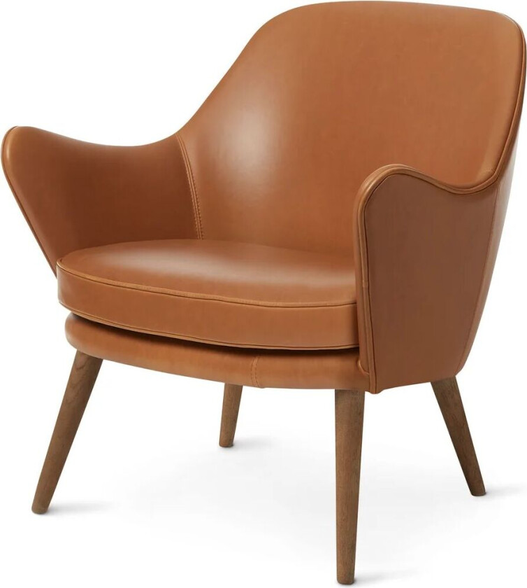 Dwell loungestol Silk 250 camel-ben av røkt eik