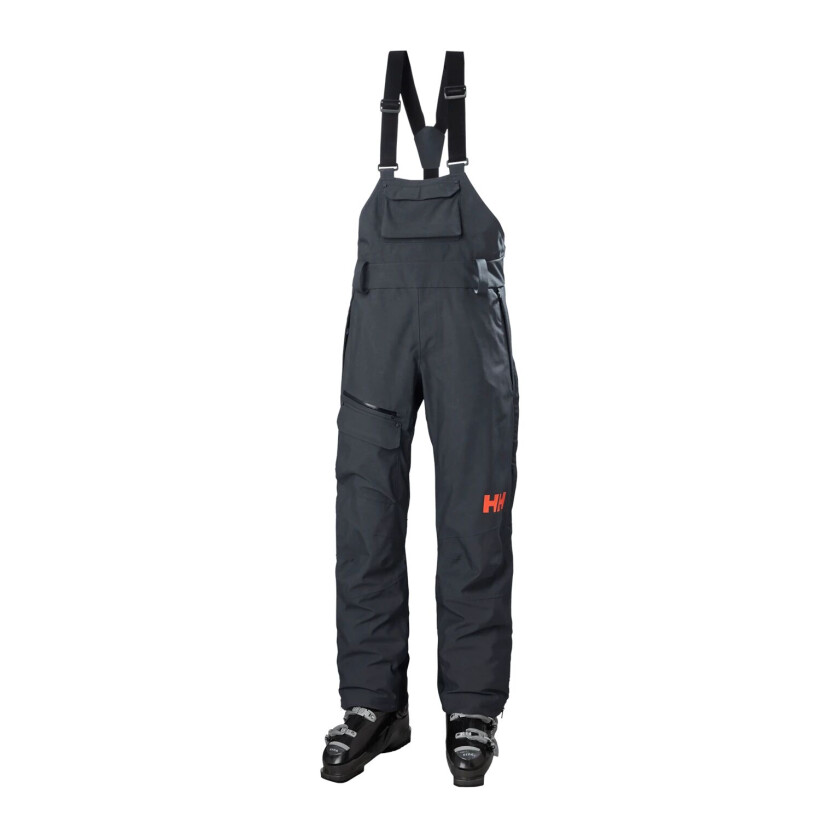 W Powderqueen Bib Pant, skibukse med seler, dame SLATE