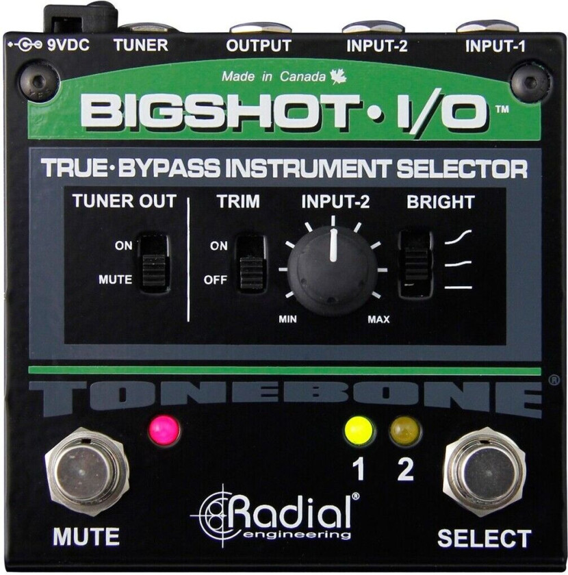 Tonebone BigShot I/O True Bypass Instrument Selector