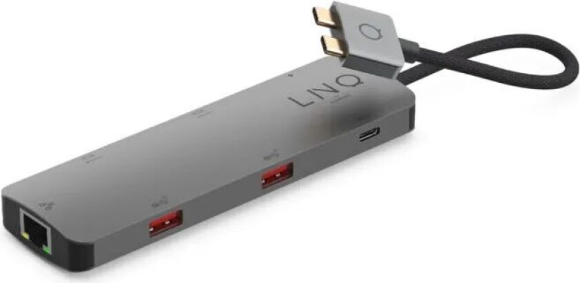 7in2 Dual Multiadapter for USB-C - 7 tilkoblinger