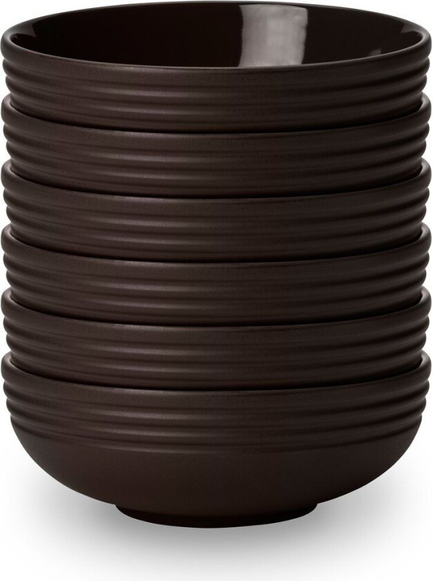 Lines skål Ø16 cm 6-stk. Brun