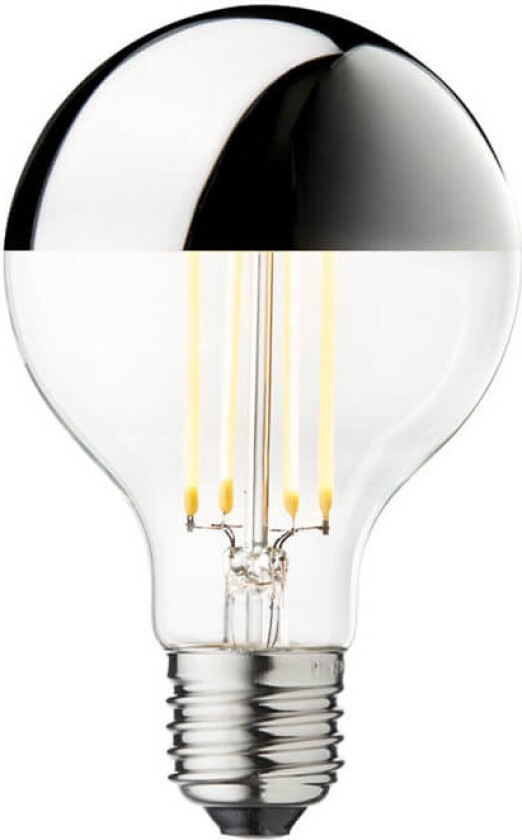 - Pære LED 3,5W Globe Ø80 Crown Silver E27