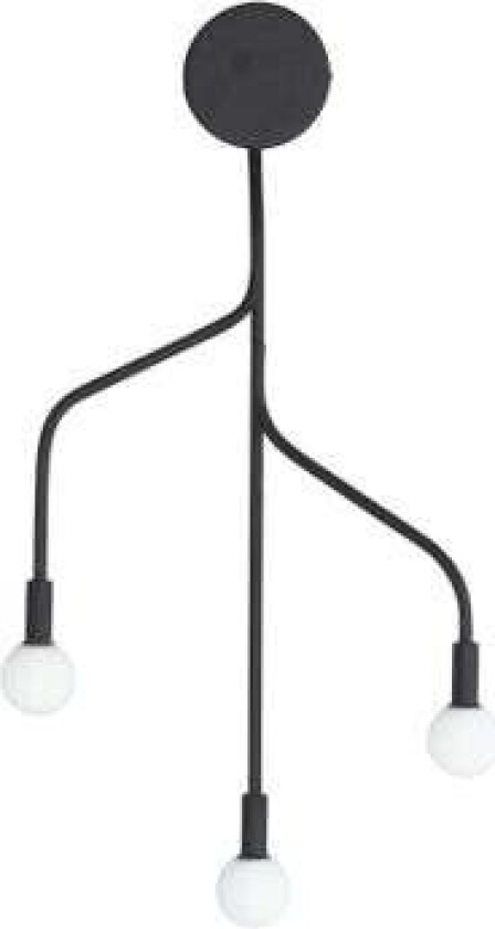 - Vekst Vegglampe Black
