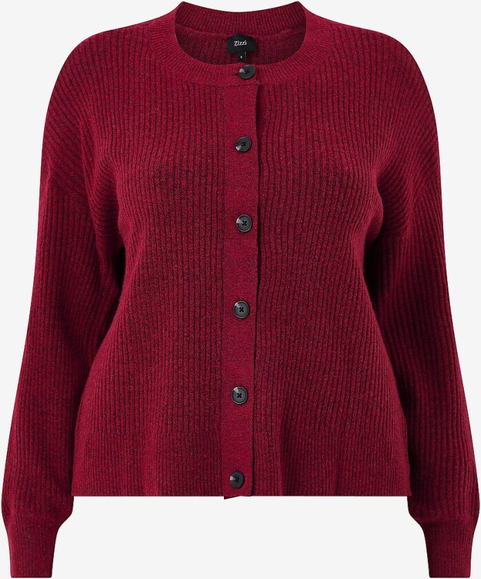 Kardigan cAvista L/S Rib - Rød