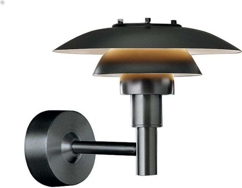 - PH 3-2½ Vegglampe Sort