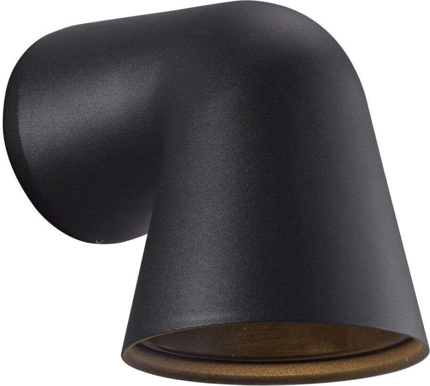 - Front Single Vegglampe Black