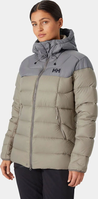 Dame Verglas Glacier Dun Utendørs Jakke Grå L SvartL