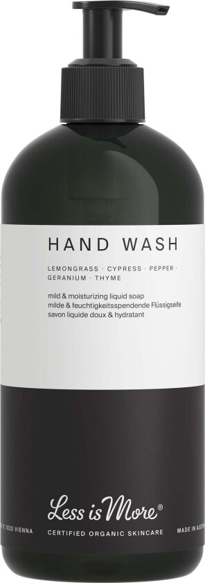 Less Is More Organic Hand Wash Lemongrass Eco Size 500 ml