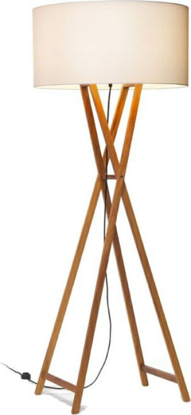 - Cala P165 Gulvlampe Hvit Eik