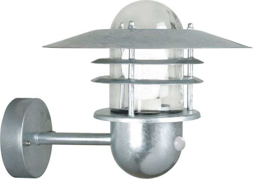 - Agger Vegglampe w/Sensor Galvanised