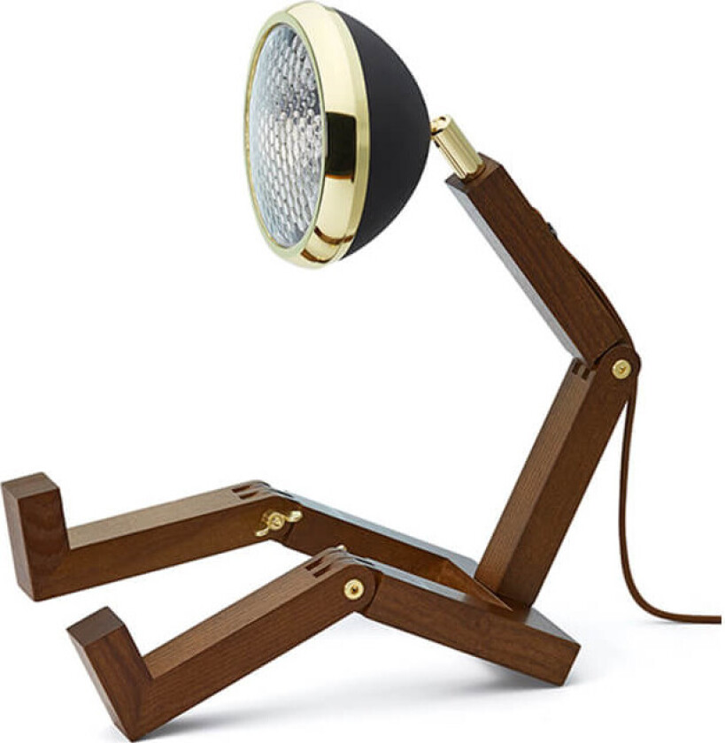 - Mr. Wattson Bordlampe Smoked Ash/Brass/Matt Black