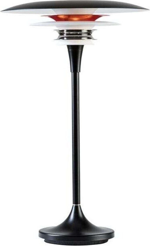 - Diablo Bordlampe Ø30 Matt Matt Black/Glossy Red
