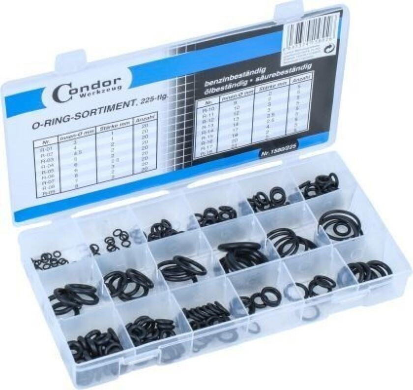 Utvalg, O-ring Condor werkzeug 1580-225
