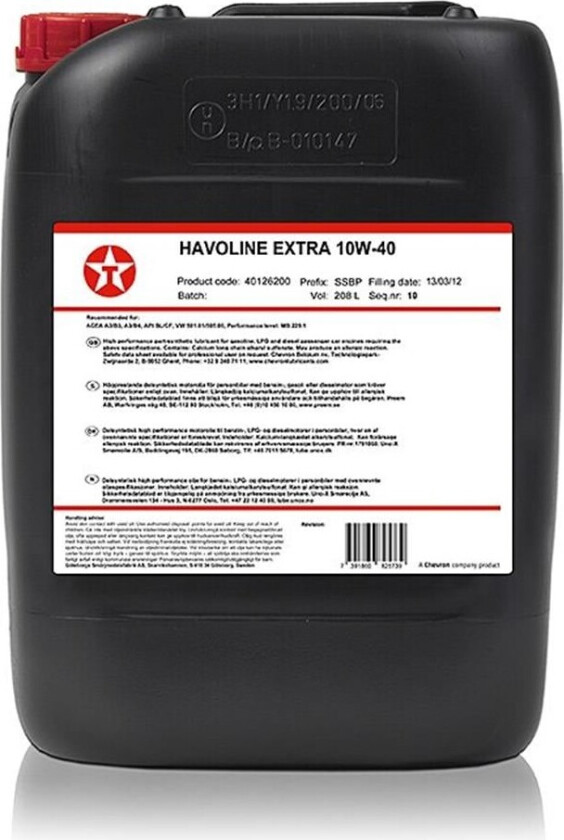 Motorolje TEXACO 840126HOE