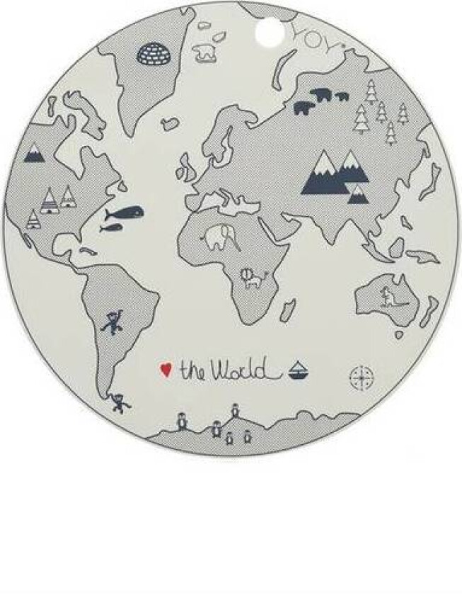 The World spisebrikke beige-grå