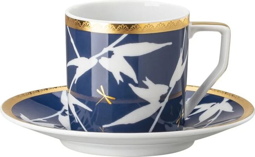 Heritage Turandot espressokopp med fat Blå
