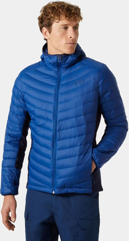 Herre Verglas Hette Dun Hybrid Isolert Jakke Blå XL GrønnXL