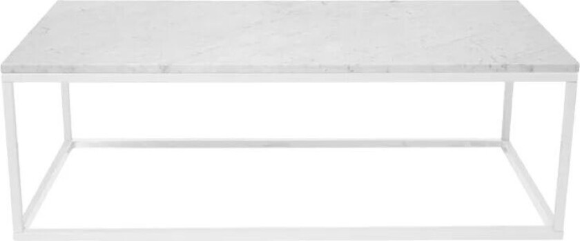 Sofabord 11 white, hvitlakkert stativ