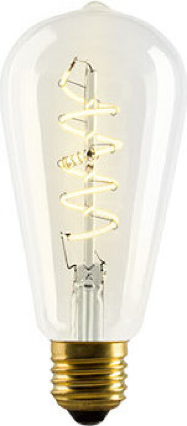 - Pære LED 4W (180lm) ST64 Klar CRI90+ Dimbar E27