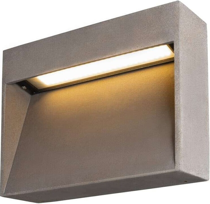- Concreto LED Utendørs Vegglampe M IP65 Light Grey