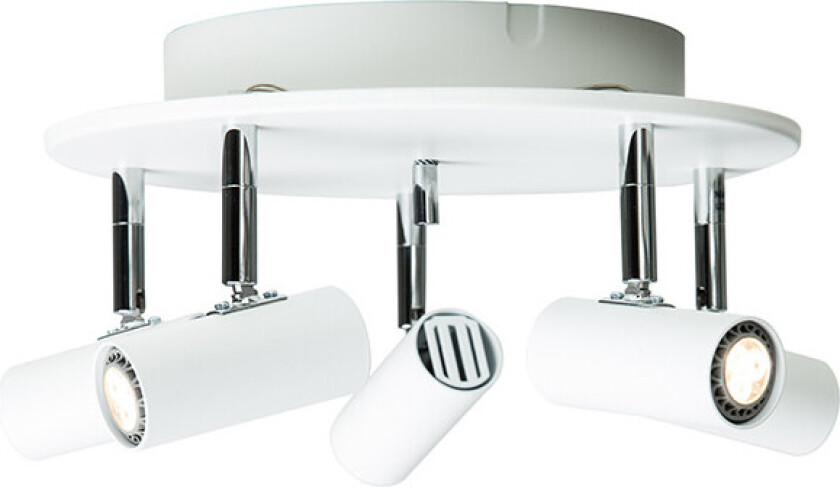 - Cato 5-Spot Matt Hvit LED Dimmbar