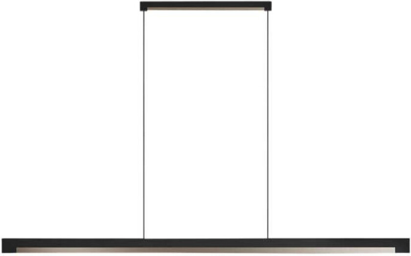 - Inlay S1400 Linear Pendel Matt Black/Satin Gold