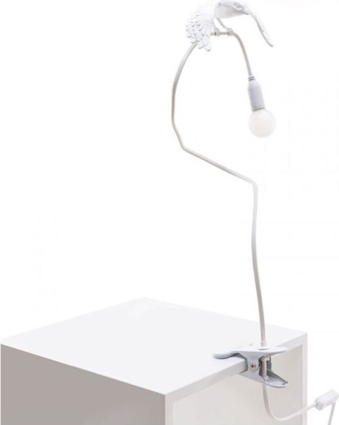 - Sparrow Taking Off Klypelampe White