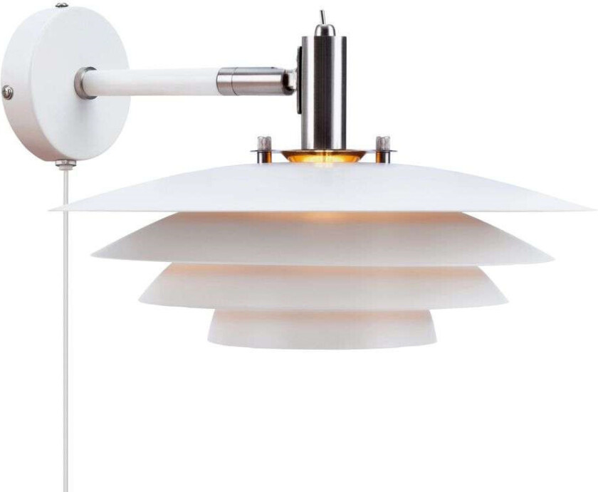 - Bretagne Vegglampe White