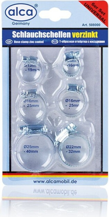 Sortiment, slangeklemme ALCA 508000